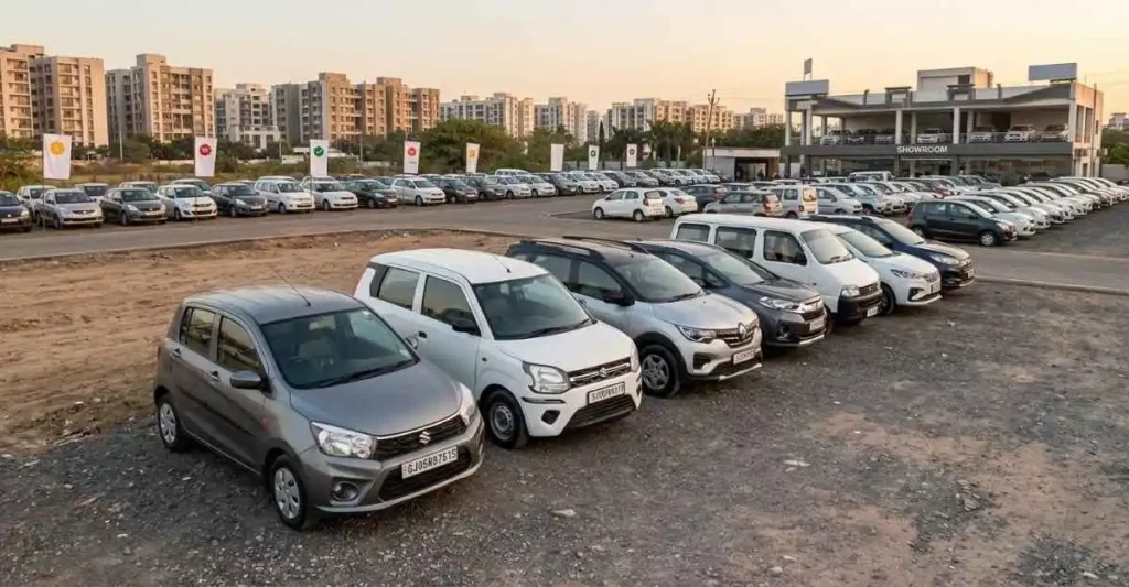 Car Business में सफलता पाने के लिए ग्राहक को कार की चाबी सौंपता हुआ डीलर