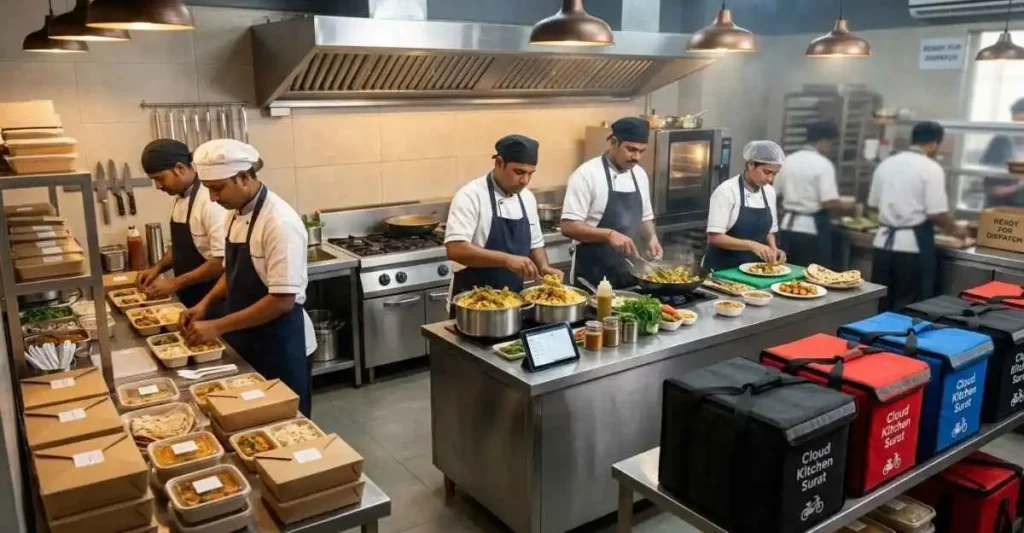 Cloud kitchen and food delivery business in India