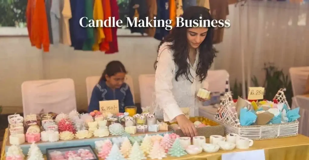 Candle Making Business in India with handmade decorative candles