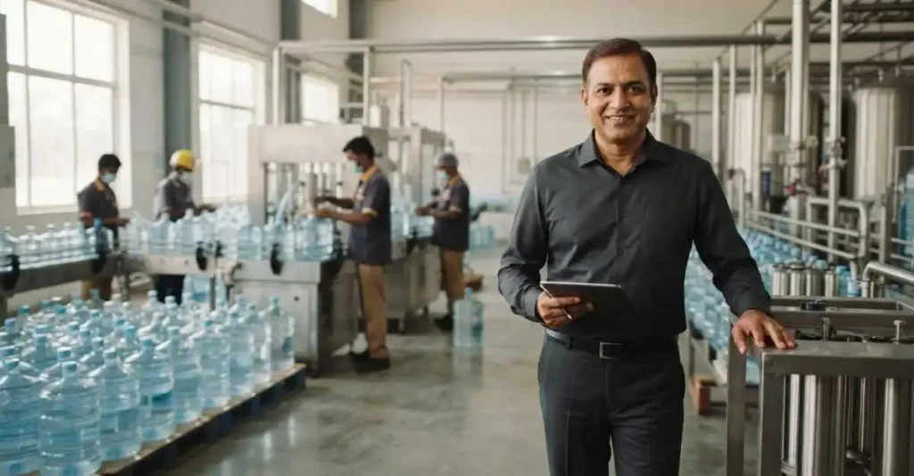 आधुनिक Water Plant Factory में खड़ा सफल भारतीय Water Plant मालिक
