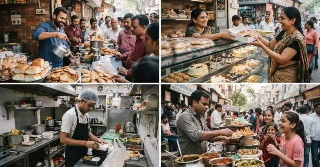 भारत में लोकप्रिय फूड बिजनेस आइडियाज जैसे टी स्टॉल, बेकरी, क्लाउड किचन और स्ट्रीट फूड बिजनेस