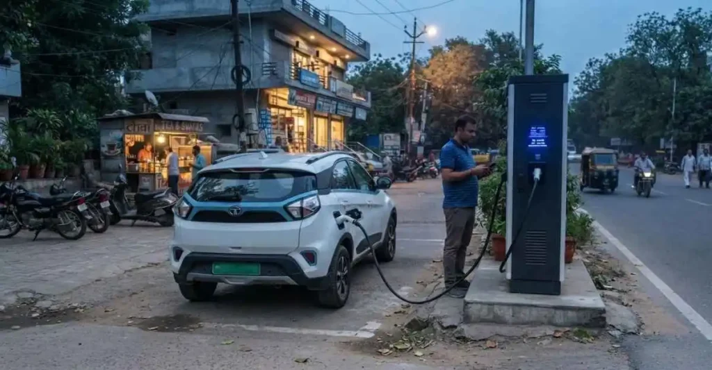 Tata Power EV charging station in India